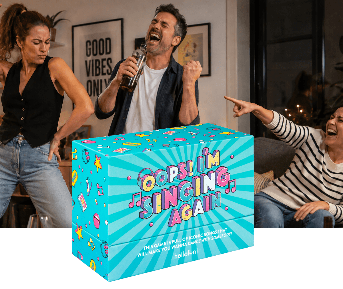 People playing Oops I'm singing again